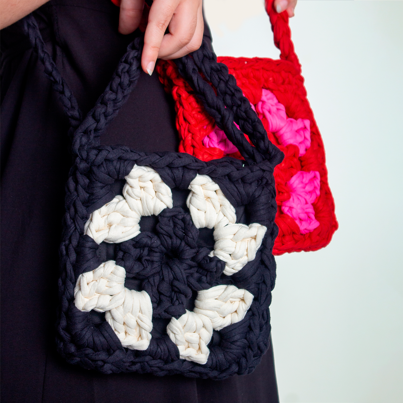 Bolsa Audrey de Crochê