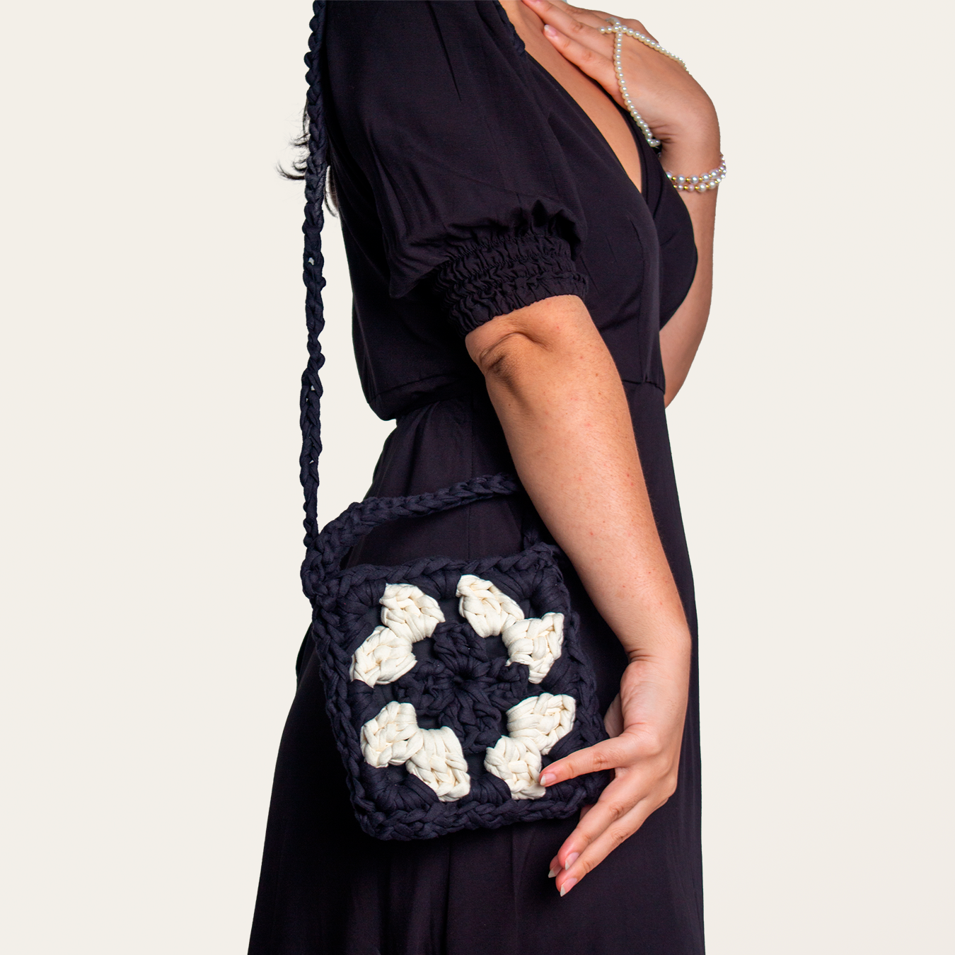 Bolsa Audrey de Crochê