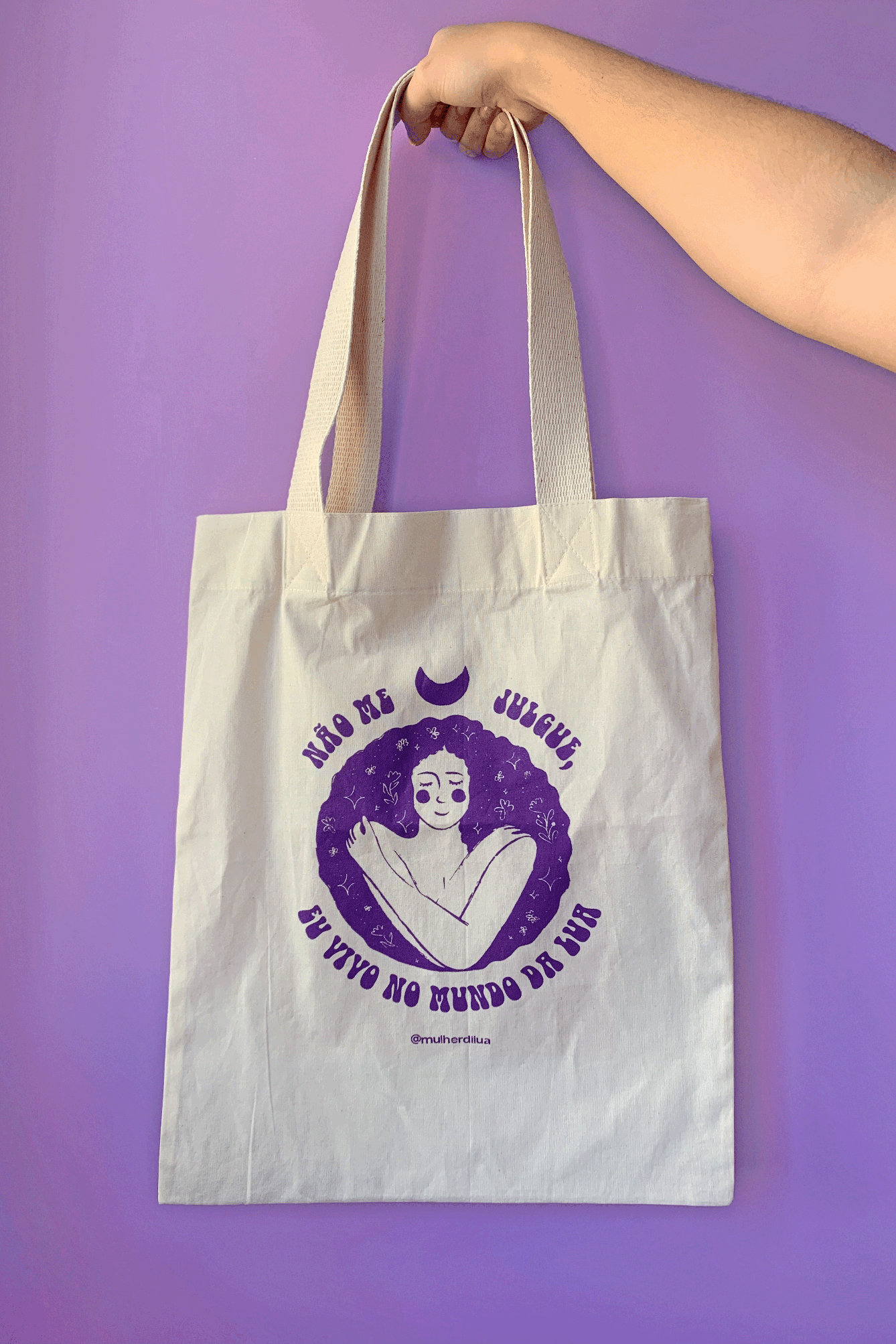 Ecobag de Algodão Cru Lunática