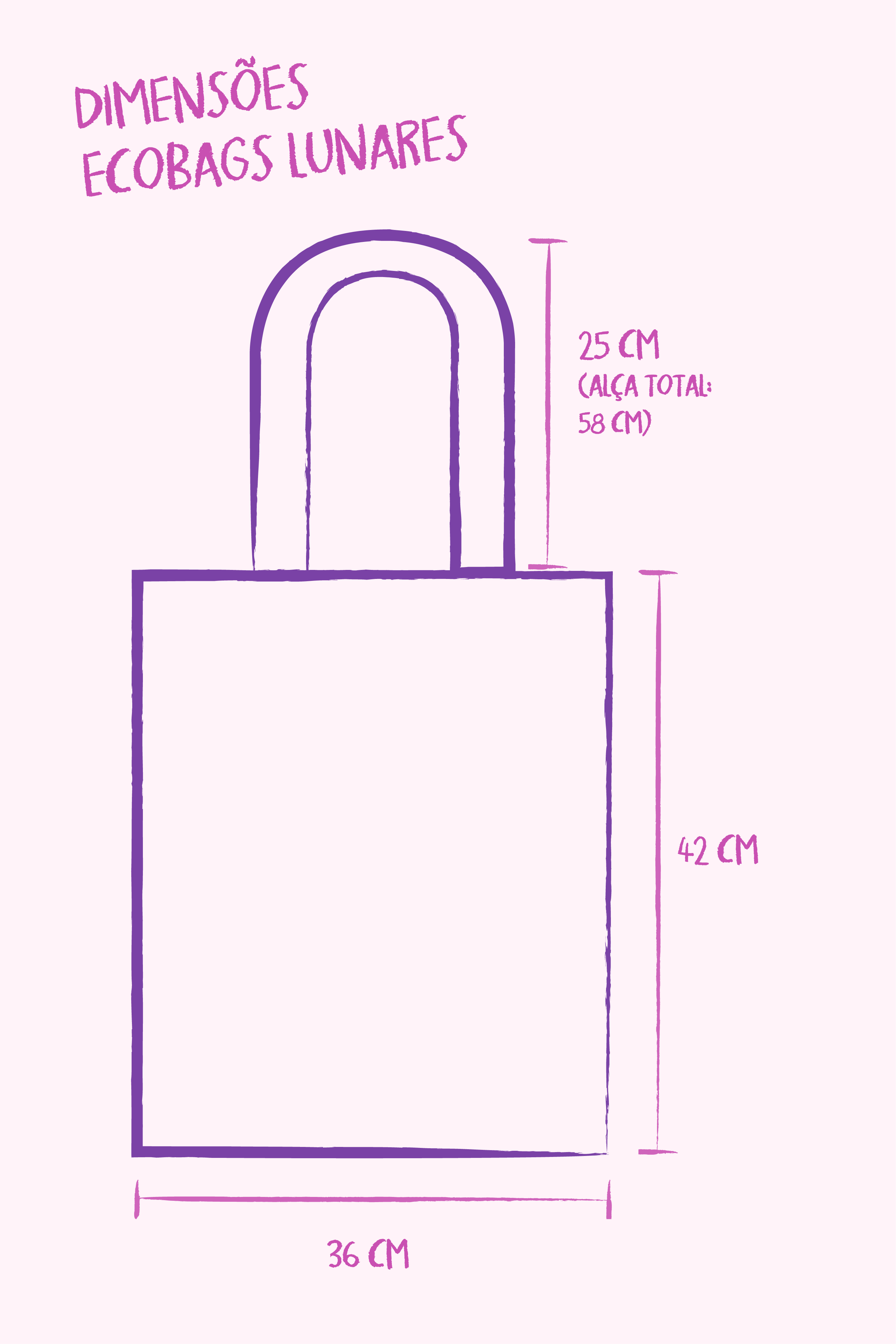 Ecobag de Algodão Cru Lunática