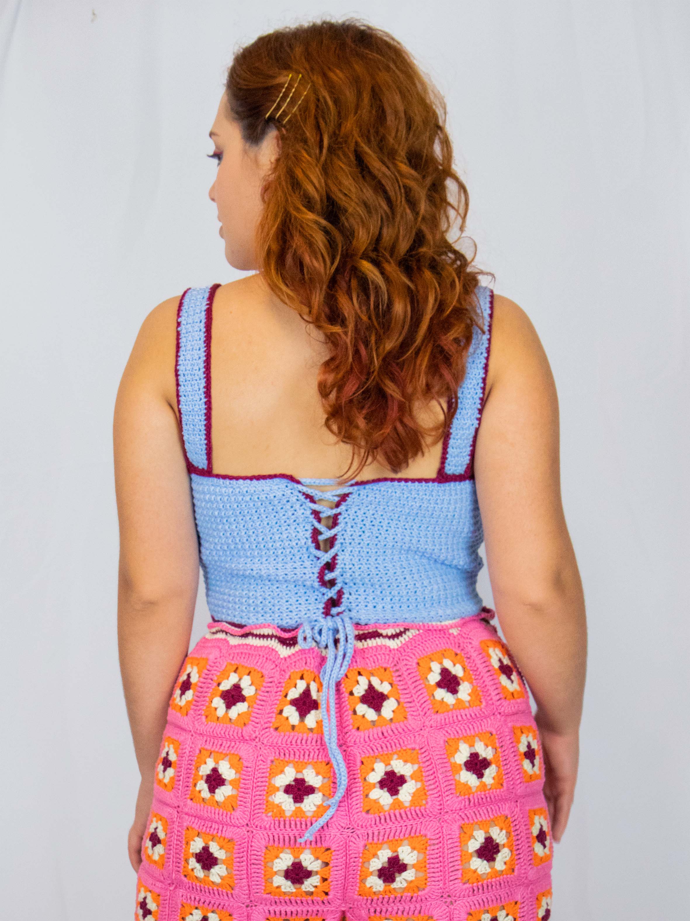 Cropped de Crochê Algodão Doce